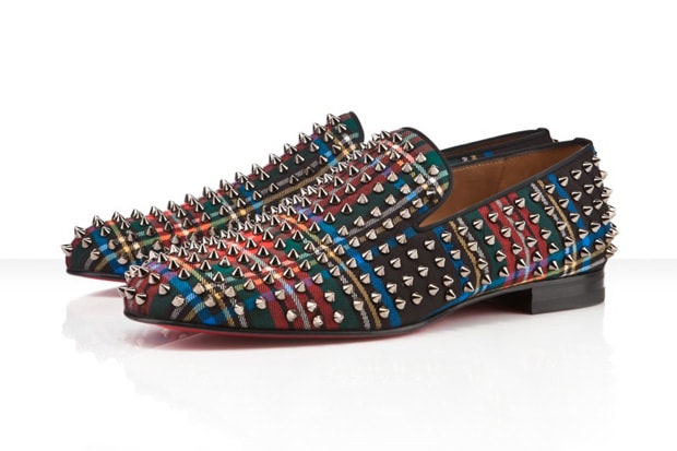 Christian Louboutin Rollerboy Spikes Christian Louboutin Rollerboy Spikes Dark Blue Suede Loafers  main image 3