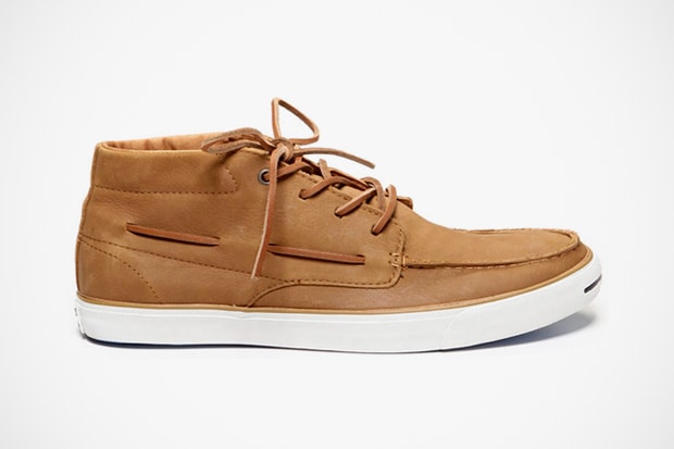 Converse Jack Purcell Mid-Top Leather Boat Shoe