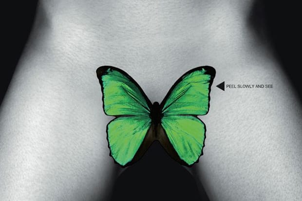 Garage Magazine Cover by Damien Hirst featuring Shauna Taylor