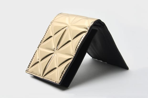 Gareth Pugh Tessellated Gold Wallet