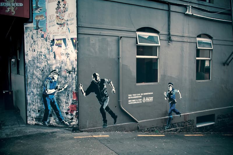 Kiwi Police do Banksy-Style Recruitment Street Ads