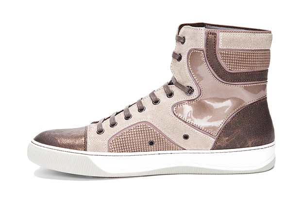 Lanvin 2011 Fall/Winter High-Top Taupe Sneakers