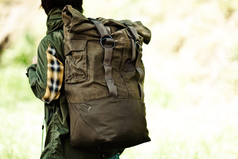 N.HOOLYWOOD Waxed Canvas Backpack