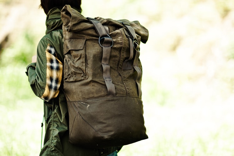 N.HOOLYWOOD Waxed Canvas Backpack