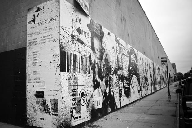 9/11 Tribute Mural by WK Interact