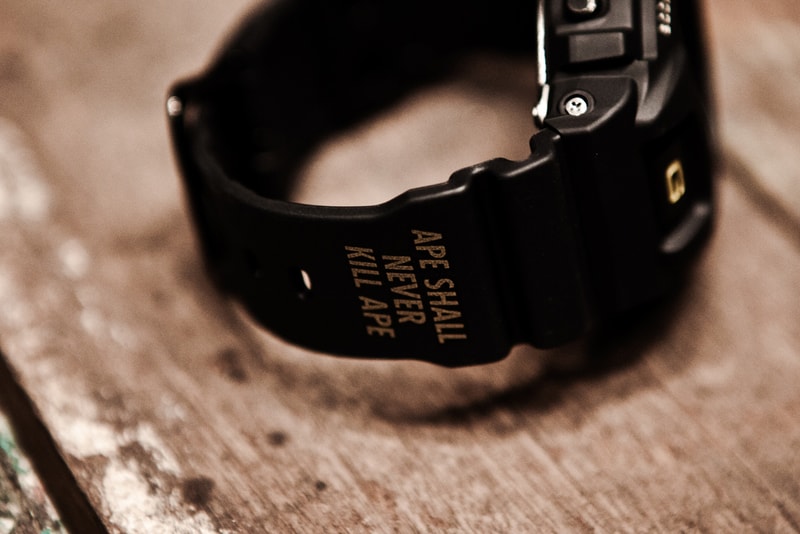 A Bathing Ape x Casio G-Shock DW-6900 Black/Gold