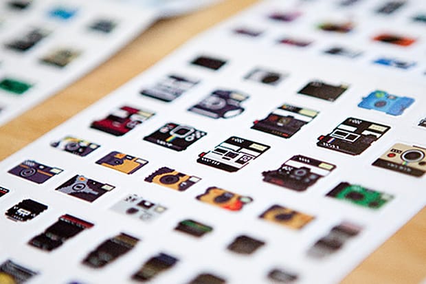 Camera Stickers by Billy Brown