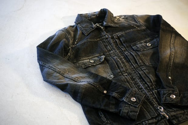 mastermind JAPAN Washed Denim Jacket