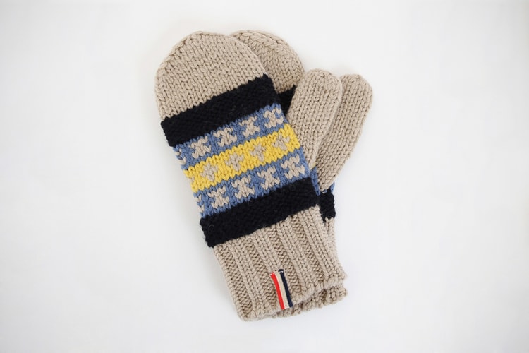 Moncler V Knitted Fair Isle Gloves