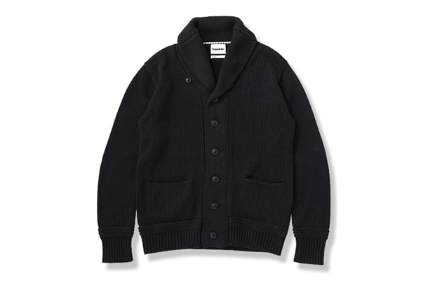 OriginalFake Cotton Shawl Collar Cardigan
