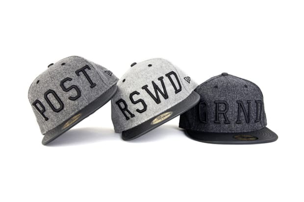 The Hundreds x New Era 59FIFTY Fitted "RSWD, GRND and POST" Collection