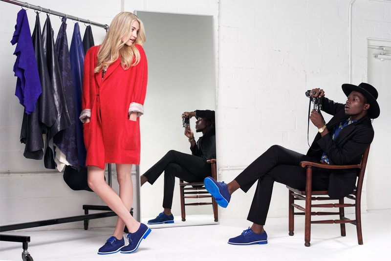 Theophilus London x Cole Haan Blue Suede Buck