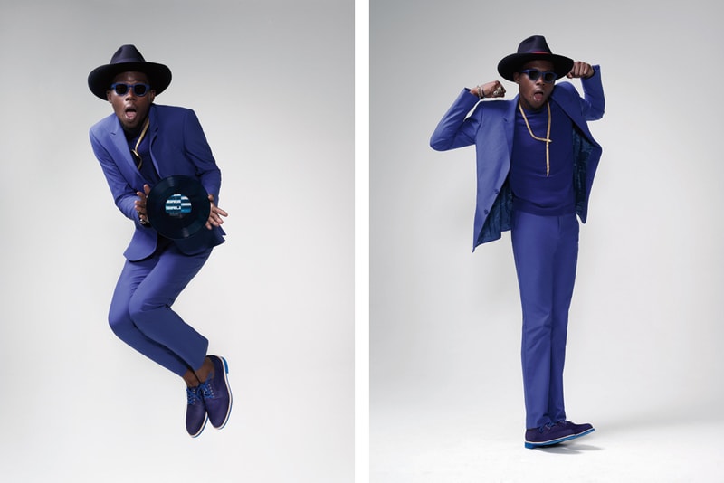 Theophilus London x Cole Haan Blue Suede Buck