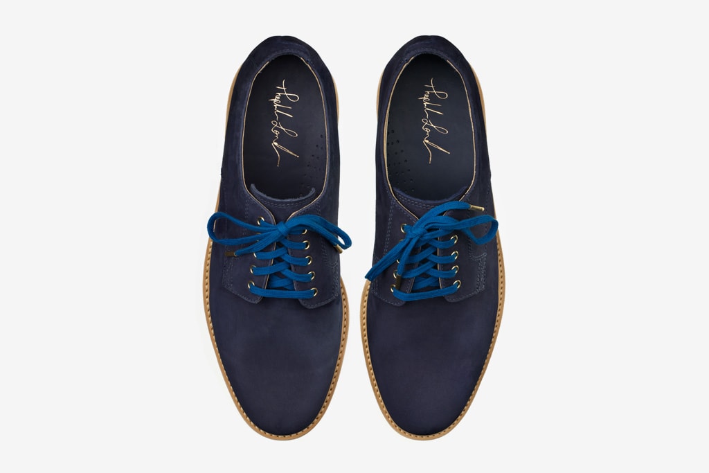 Theophilus London x Cole Haan Blue Suede Buck