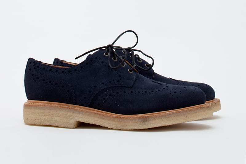 Très Bien Shop x Mark McNairy Navy Suede Country Brogue