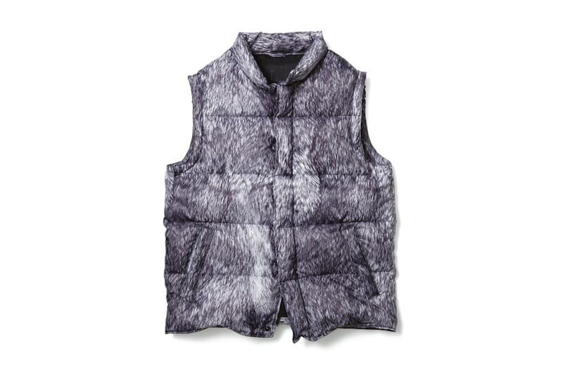 uniform experiment FUR PATTERN DOWN VEST 