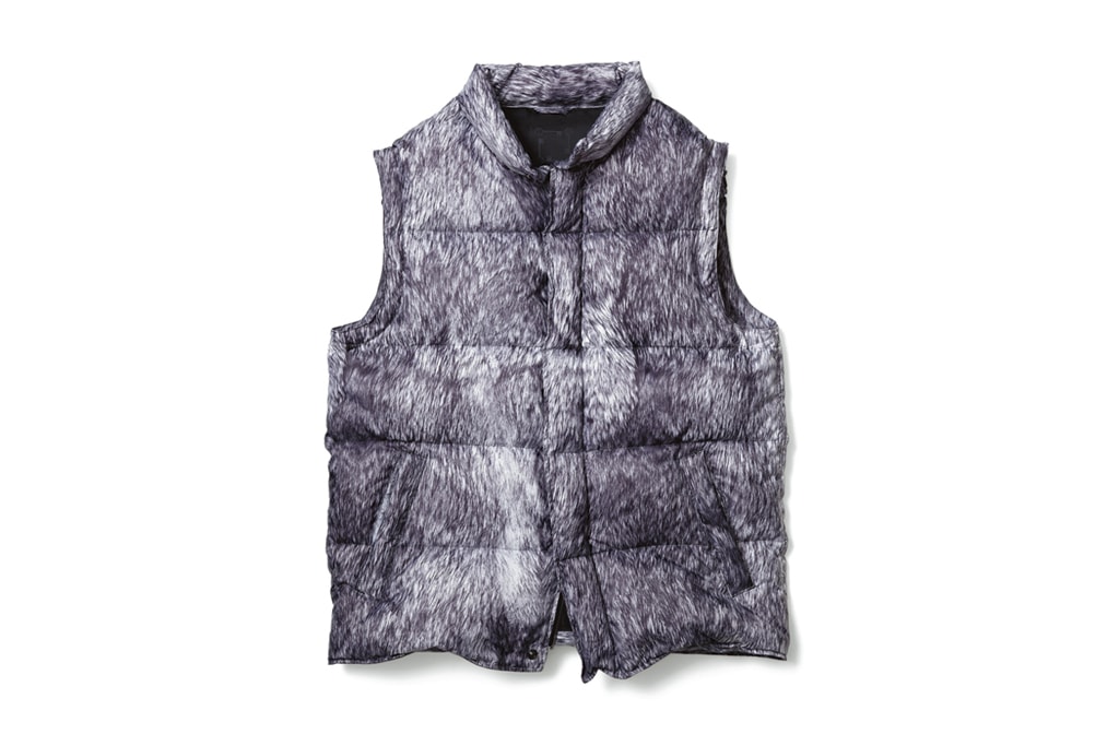 uniform experiment FUR PATTERN DOWN VEST | Hypebeast