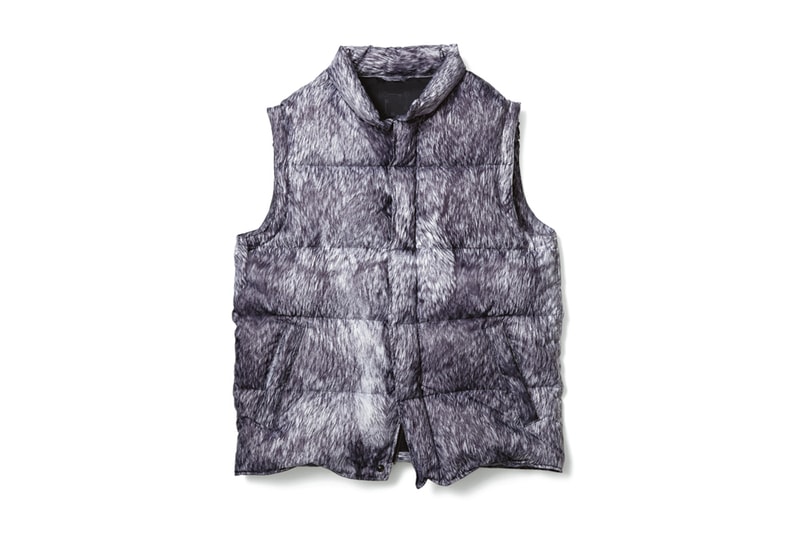 uniform experiment FUR PATTERN DOWN VEST 