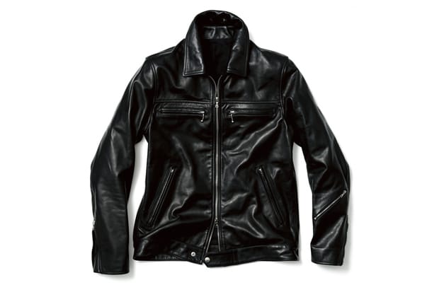 uniform experiment LEATHER SINGLE RIDERS BLOUSON