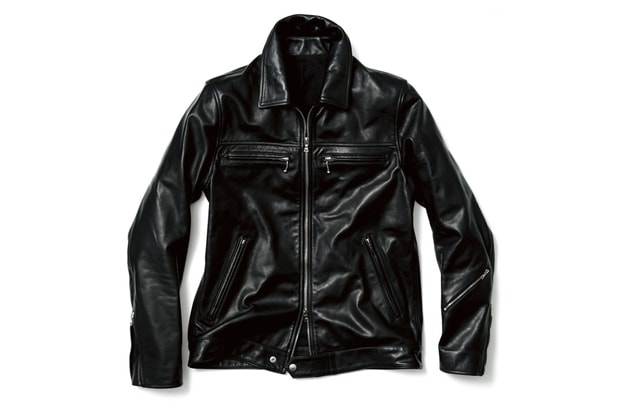 uniform experiment LEATHER SINGLE RIDERS BLOUSON