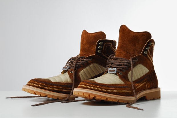 White Mountaineering Norgay Embroidered Mountain Boots