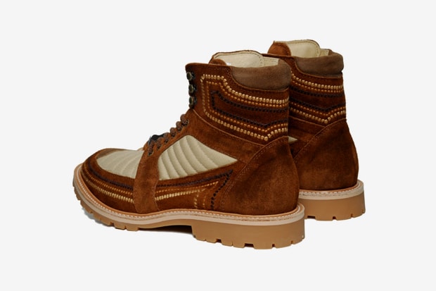 White Mountaineering Norgay Embroidered Mountain Boots