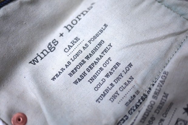 wings + horns 2011 Fall/Winter Selvage Denim Collection
