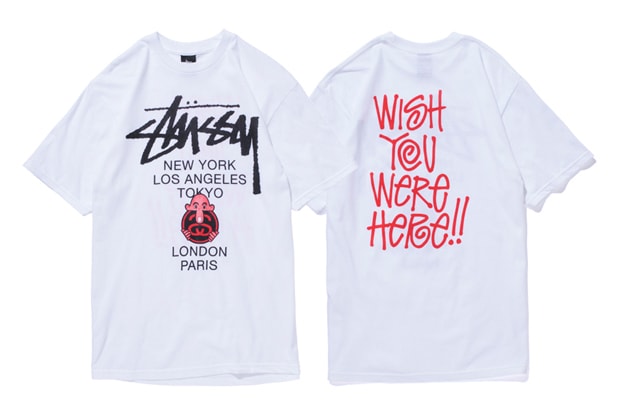 Eric Elms x Stussy "Wish You Were Here" T-Shirts
