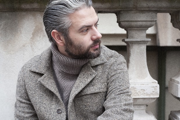 S.E.H KELLY Hopsack Tweed Neat Jacket