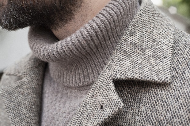 S.E.H KELLY Hopsack Tweed Neat Jacket