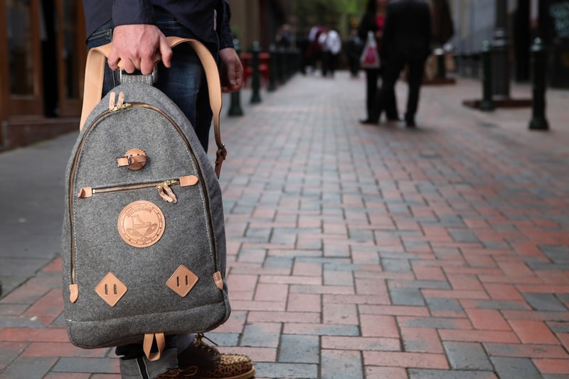 Yuketen Triangle Backpack Grey Heather Wool