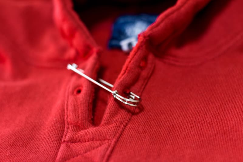 A Bathing Ape SAFETY PIN STONE WASH PULLOVER