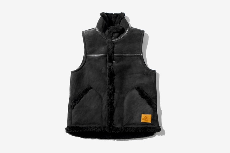 A Bathing Ape SHEEPSKIN MOUTON VEST