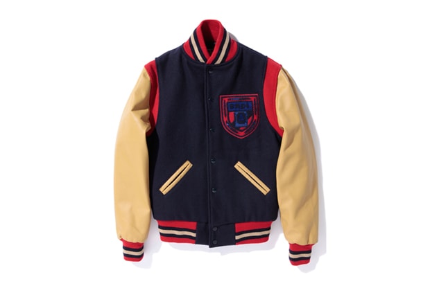 A Bathing Ape x Ebbets Field Flannels Varsity Jacket