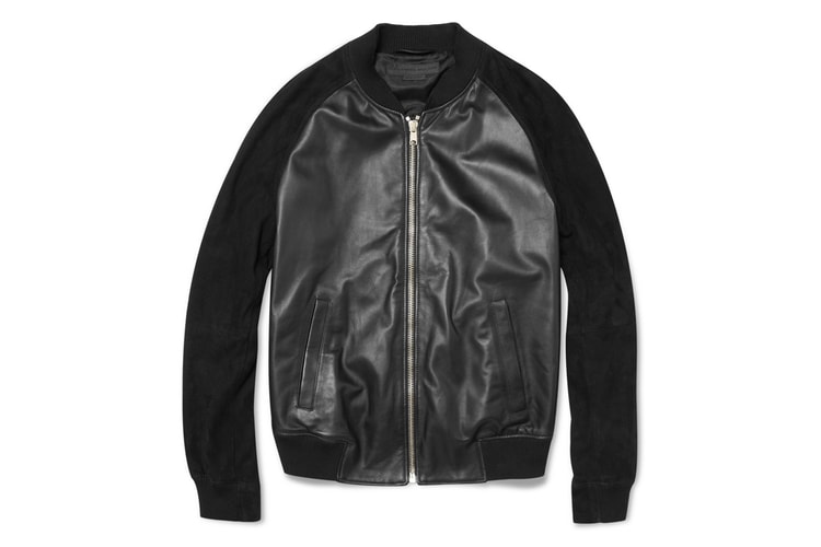 Alexander McQueen Nappa Leather Bomber Jacket