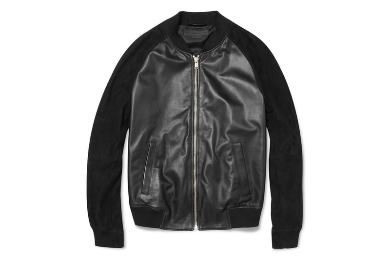  Alexander McQueen Nappa Leather Bomber Jacket