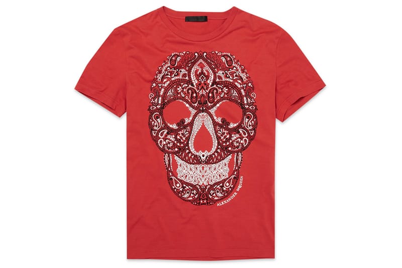 Alexander McQueen "Paisley" Skull T-Shirt