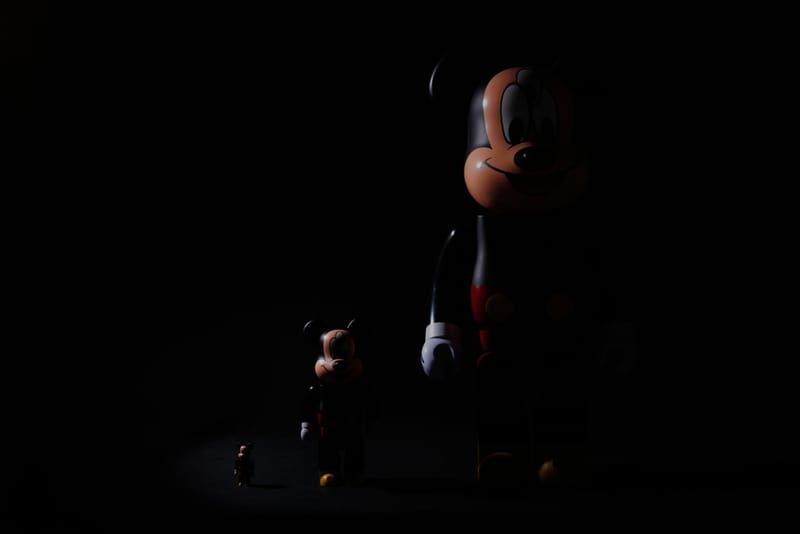 CLOT x Disney x Medicom Toy 3-Eyed Mickey Bearbrick 100%, 400% & 1000% Preview