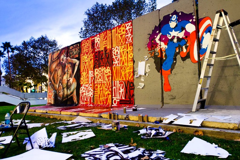 D*Face & RETNA "Behind the Berlin Wall" Exhibition @ Wende Museum 