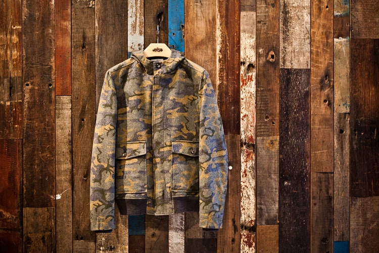 Hentsch Man Camo Wool-blend Hooded Jacket