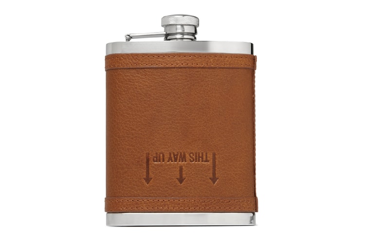 J.Crew Leather Drinks Flask