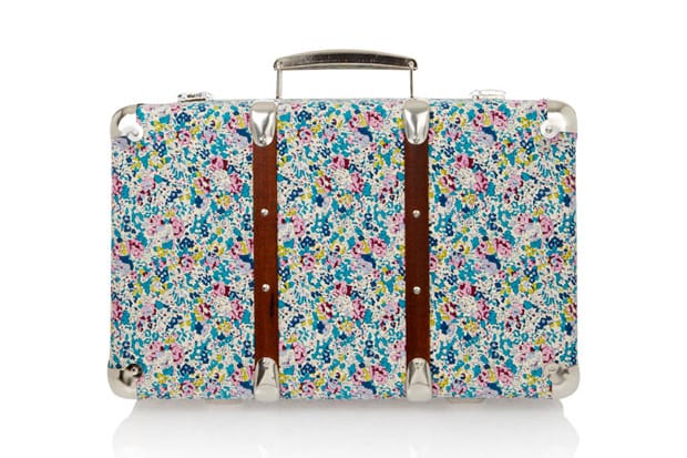 liberty print suitcase