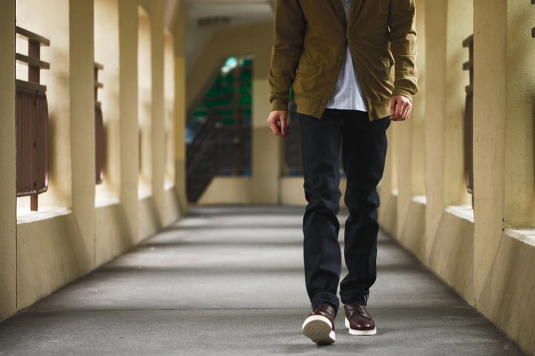 Naked & Famous for Uncle Otis “Weird Guy” Cinch Back Denim