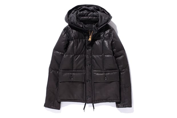 Prankster Associates x Stussy Leather Down Jacket