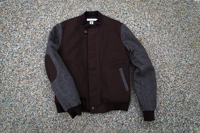 Ronnie Fieg x Shades of Grey by Micah Cohen Chocolate/Tweed Baseball Jacket