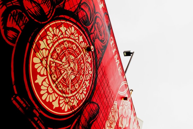 Shepard Fairey Mural @ District La Brea (Completed)