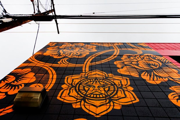 Shepard Fairey Mural @ District La Brea (Completed)