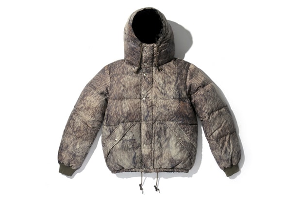 uniform experiment FUR PATTERN DOWN BLOUSON