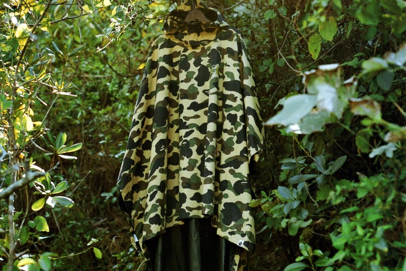 A Bathing Ape x Pertex 1st Camo Poncho