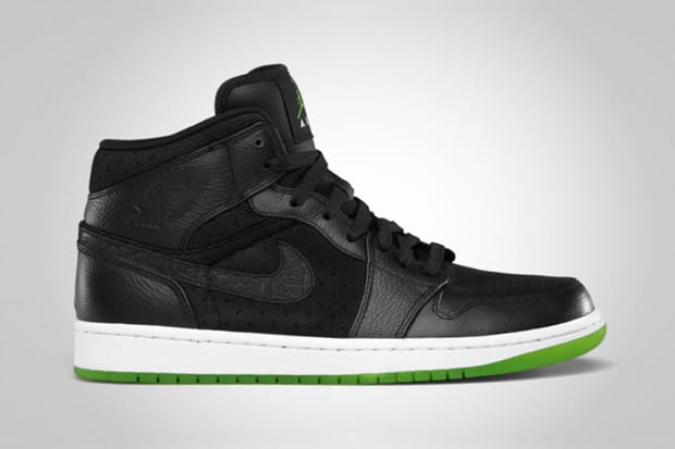 Air Jordan 1 Phat Black/Action Green
